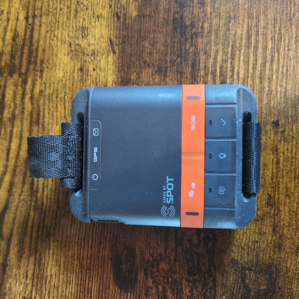 SPOT Gen4 Satellite GPS Messenger Emergency SOS Tracker Gray Orange